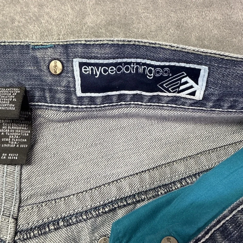 Vintage Y2K ENYCE Jeans Mens 34x30 Blue Skater Jeans 90's Hip Hop Regular Fit‎